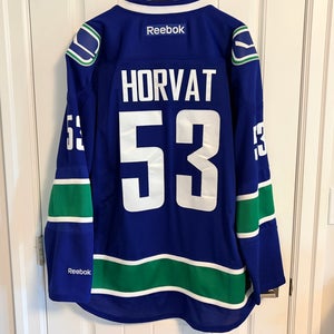 Authentic Reebok Vancouver Canucks Bo Horvat Blue Orca Jersey Size XXL 2XL