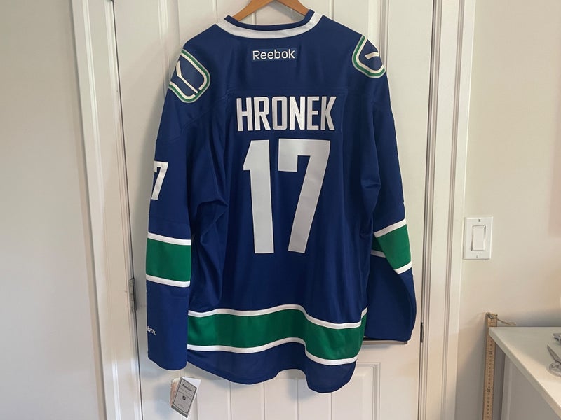 BNWT Authentic Reebok Vancouver Canucks Filip Hronek Blue Jersey Size XXL 2XL