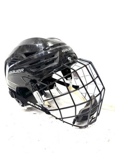 Used Bauer REACT 85 2029 Helmet Cage Combo Black LG 11860-S000298750