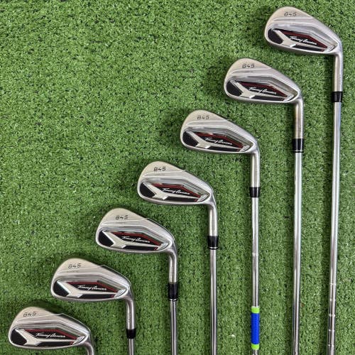 Tommy Armour 845 MM20 Iron Set 5-PW AW Stiff Flex Steel Shafts -1/2 Short