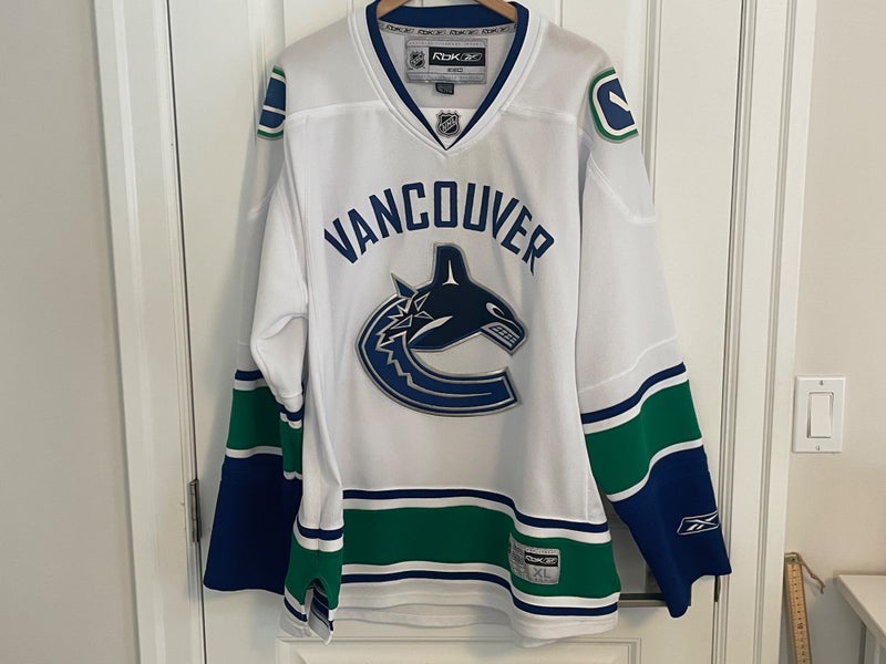 Authentic Reebok Vancouver Canucks Orca White Jersey Size XL Extra Large