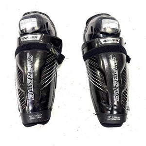 Used Bauer S190 Junior Shin Guards Black 12" 11860-S000298525