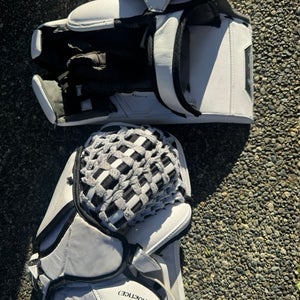 WHL GAME WORN HYPERLITE2 34+1 + 580 GLOVE & SHADOW BLOCKER