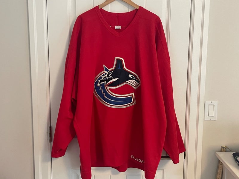 Authentic Jofa Vancouver Canucks West Coast Express Practice Red Jersey Size 58