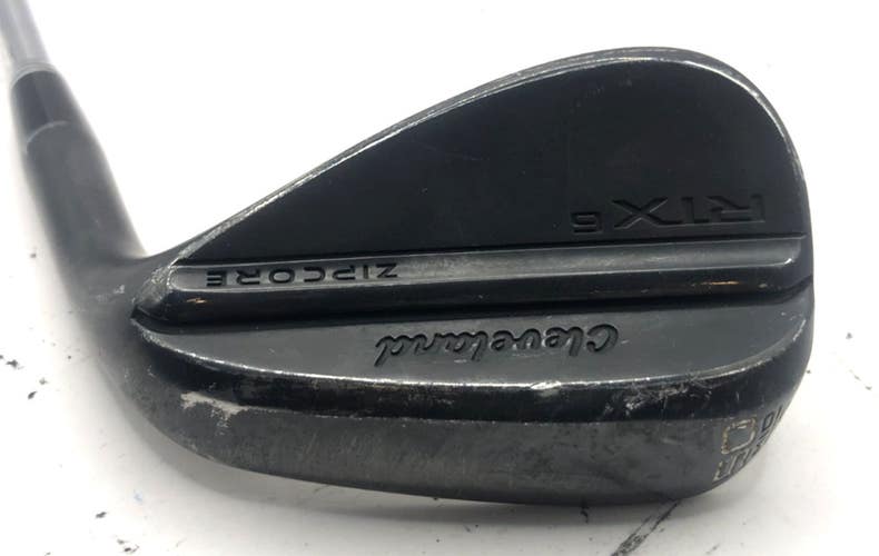 CLEVELAND RTX6 ZipCore Black 50* Gap Wedge TT Dynamic Gold Spinner Steel *Good*