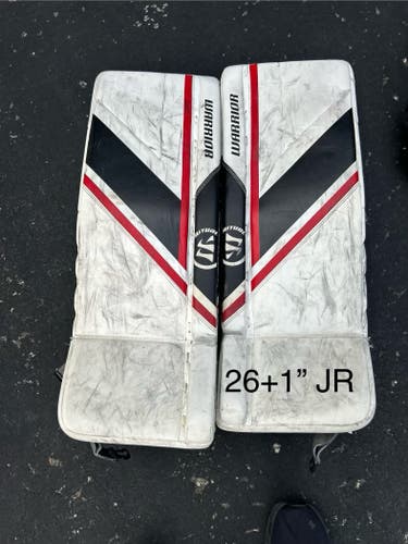 26"  2024 Warrior Ritual G6 Goalie Leg Pads Jr. (used)
