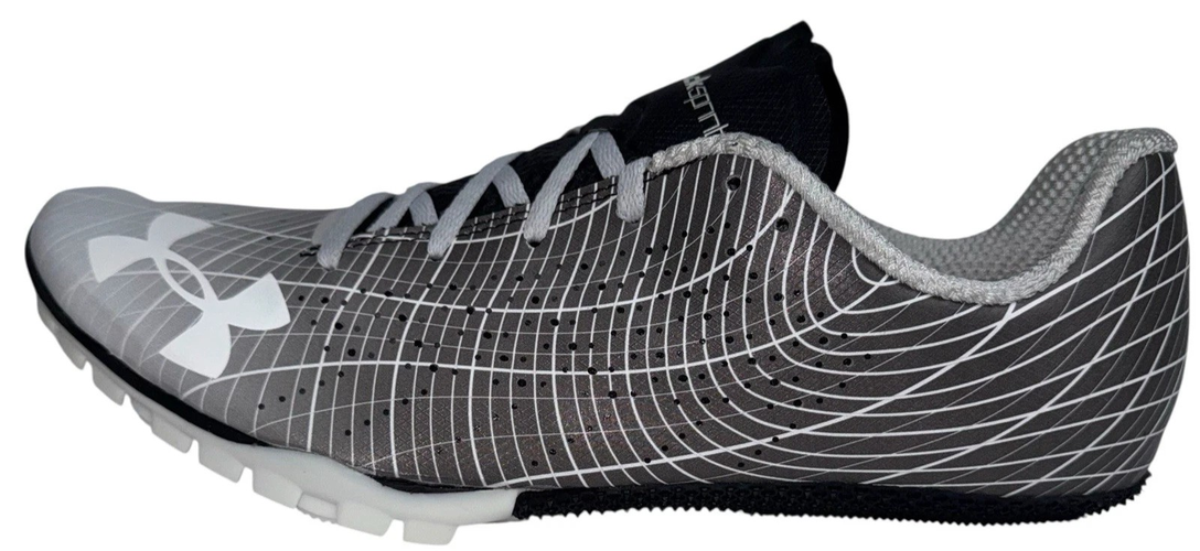 Under Armour UA Kick Sprint 3 Size 13 Gray Track & Field Shoes 12 Pins 1 Key New