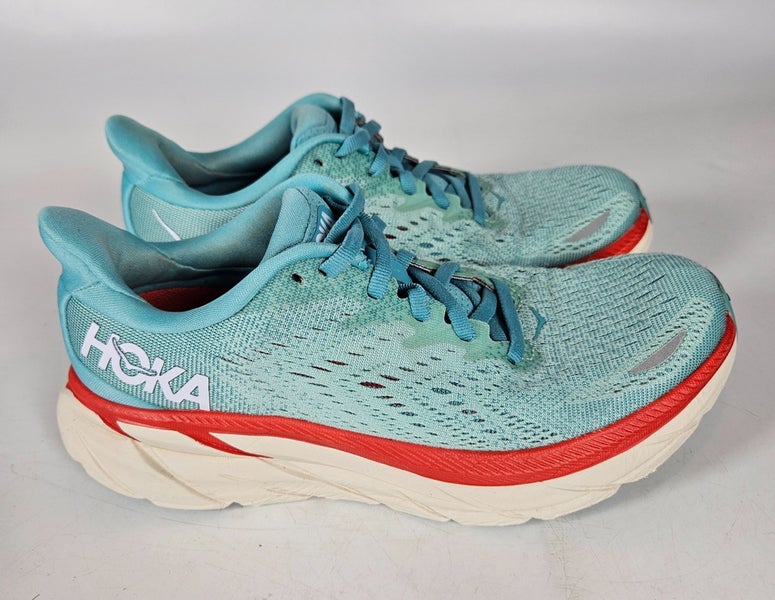 Hoka One One Womens Clifton 8 1119394 AEBL Blue Running Shoes Sneakers Sz 5.5 B