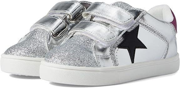 Nina Evon Sneakers Toddler US 11 Silver Metallic Low Top Lifestyle Shoes PQ673