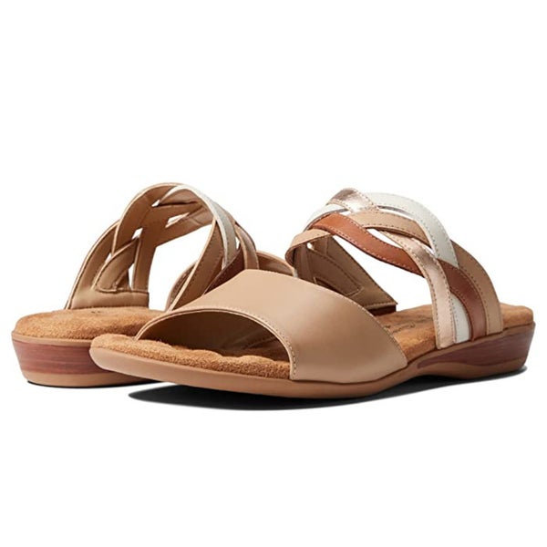 Walking Cradles Cruz Sandal Women's US 10.5 Multicolor Leather Slip-On PQ674