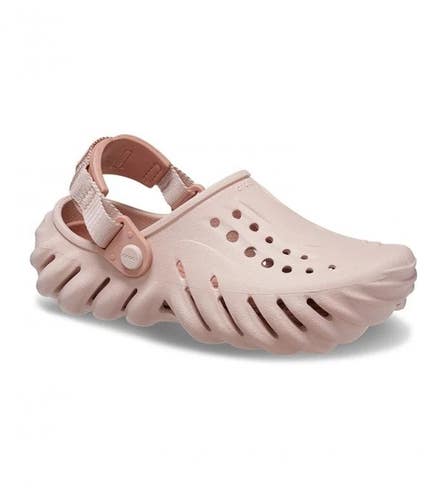 Crocs Echo 208190-6TY Clogs Kids US 5 Pink Round Toe Slip-On Casual Shoes BYB96