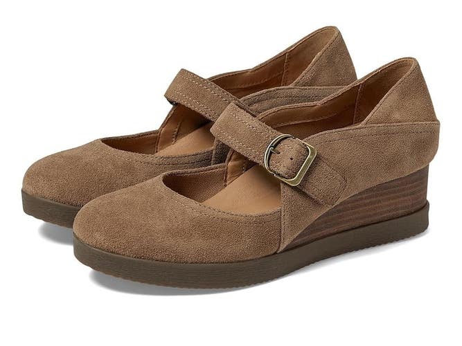 Dansko Sandy 2415202300 Women's US 11.5-12 Brown Suede Mary Jane Shoes PQ691