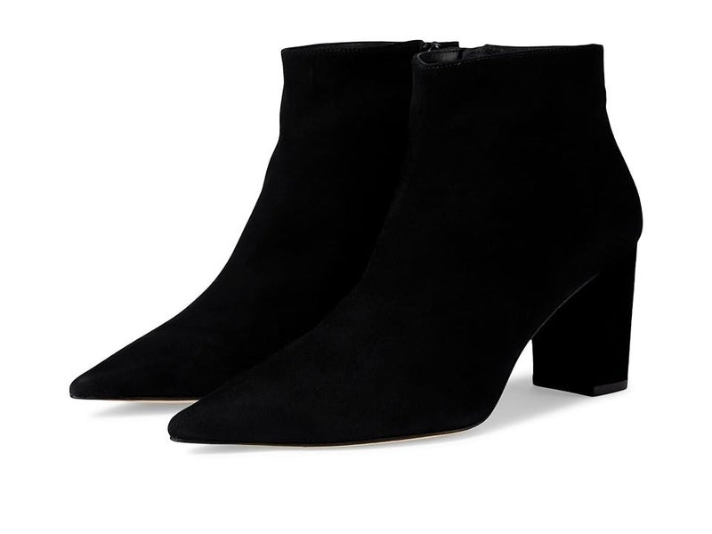 Stuart Weitzman Stuart 75 Boot Women's US 7 Black Leather Ankle Bootie PQ683