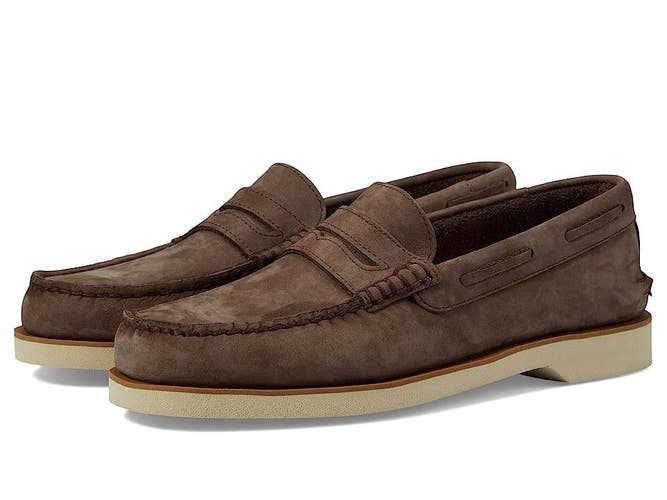 Sperry Authentic Original STS25174 Penny Loafer Men's 8.5 Brown Almond Toe PQ679