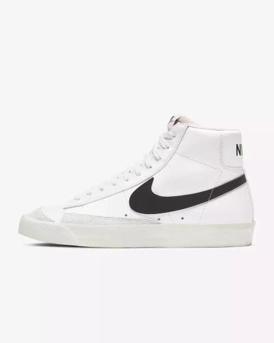 Nike Blazer Mid 77 Vintage BQ6806-100 Men's White Black Lifestyle Shoes DDK423
