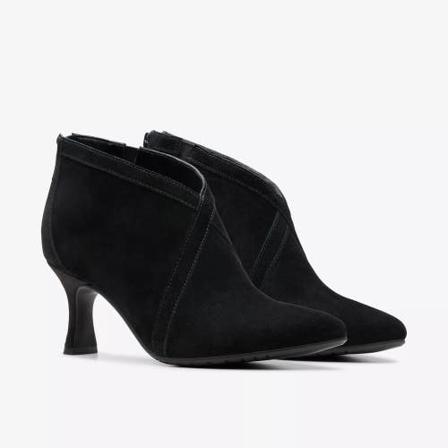 Clarks Kataleyna Sol 26180024 Boots Women's US 7.5 Black Suede Pointed Toe PQ699