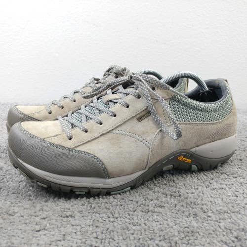 Dansko Paisley Womens 39 EU Hiking Shoes Suede Vibram Waterproof Tan Beige
