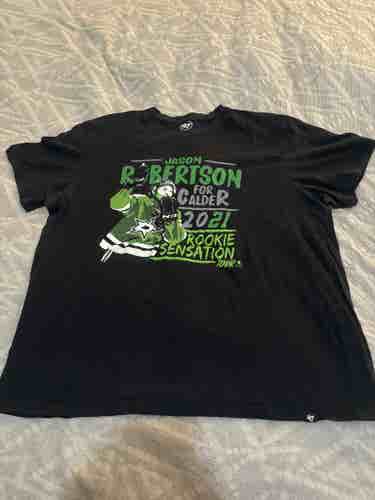 47 Brand Dallas Stars NHL Jason Robertson Rookie Season Short Sleeve Shirt, Size Adult 2XL