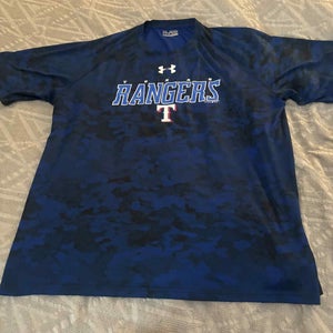 Texas Rangers MLB Under Armour Heat Gear Short Sleeve Shirt, Size Adult 2XL