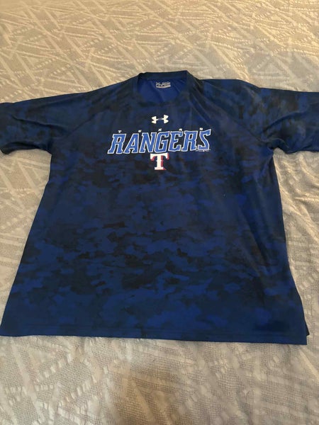 Texas Rangers MLB Under Armour Heat Gear Short Sleeve Shirt, Size Adult 2XL