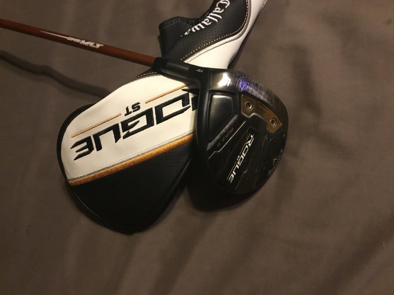 Men's Callaway Rogue ST Max Draw Left Hand Fairway Wood Regular Flex 5 Wood (Used)