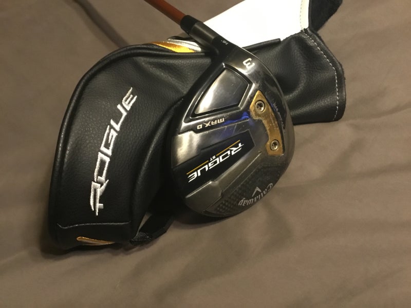 Men's Callaway Rogue ST Max Draw Left Hand Fairway Wood Regular Flex 3 Wood (Used)