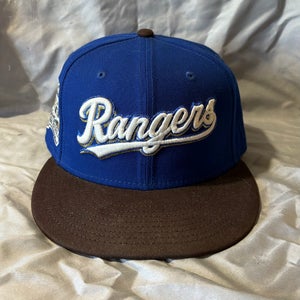 Rangers Baseball 7 3/8 New Era Hat (Used)