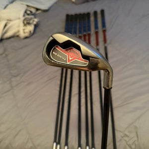 Men's 2006 Callaway Big Bertha Right Handed Iron Set Stiff Flex (9 Clubs) #5 - #9, PW, GW, SW, LW Gr