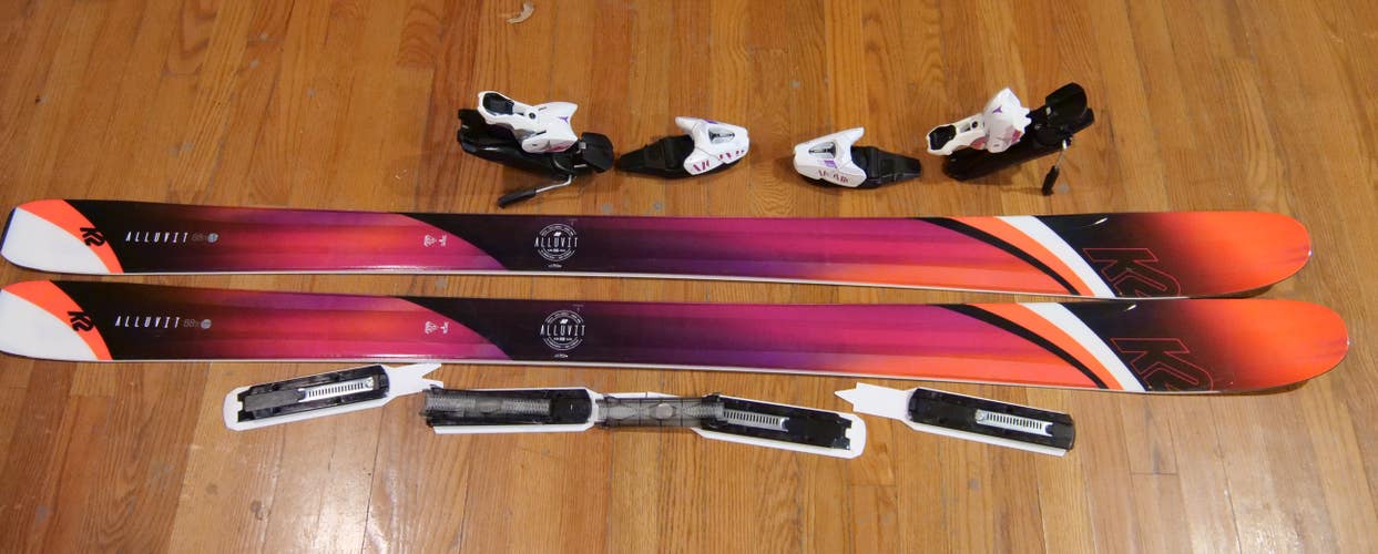 Women's 2019 All Mountain 170 cm K2 Alluvit 88 Ti Skis With Bindings  (New, See Descrip))