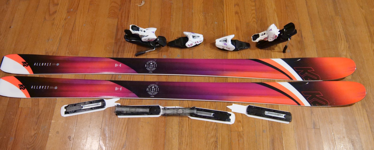 Women's 2019 All Mountain 170 cm K2 Alluvit 88 Ti Skis With Bindings  (New, See Descrip))