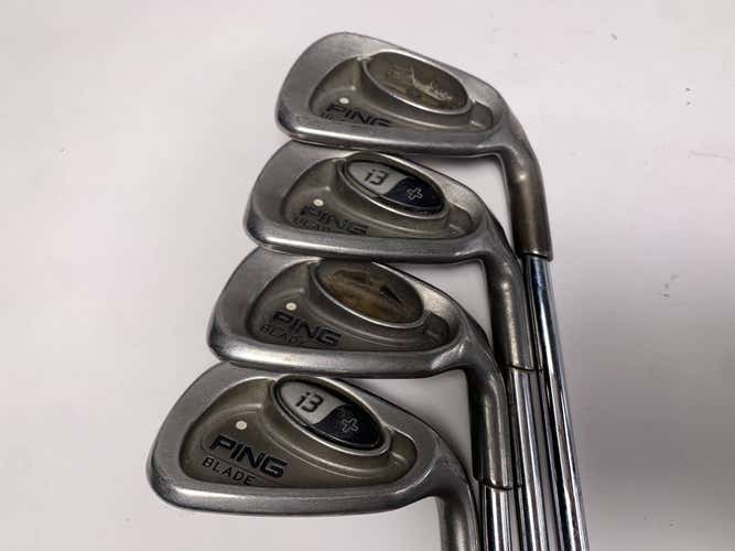 Ping i3 Blade Iron Set 7-PW White Dot 3* Up Cushin JZ Regular Steel Mens RH