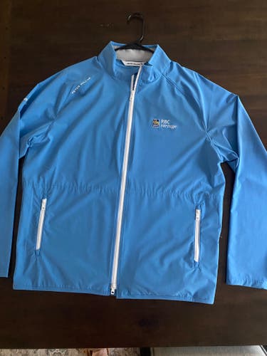 2025 RBC Heritage Logo Windbreaker by Peter Millar Mens Large Blue
