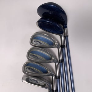 Callaway Gems Club Set 7W 5H  9 SW Chipper Aldila Graphite & Steel Womens RH