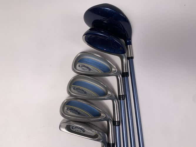 Callaway Gems Club Set 7W 5H  9 SW Chipper Aldila Graphite & Steel Womens RH