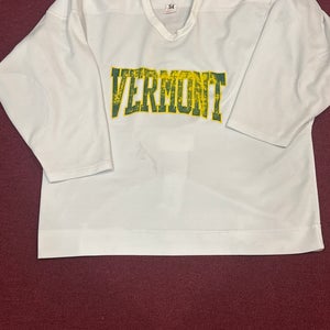 University of Vermont White Size 54 Adult Unisex Jersey Item#VTW54