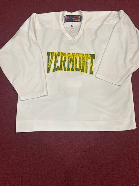 University of Vermont White Size 54 Adult Unisex Jersey Item#VTW54