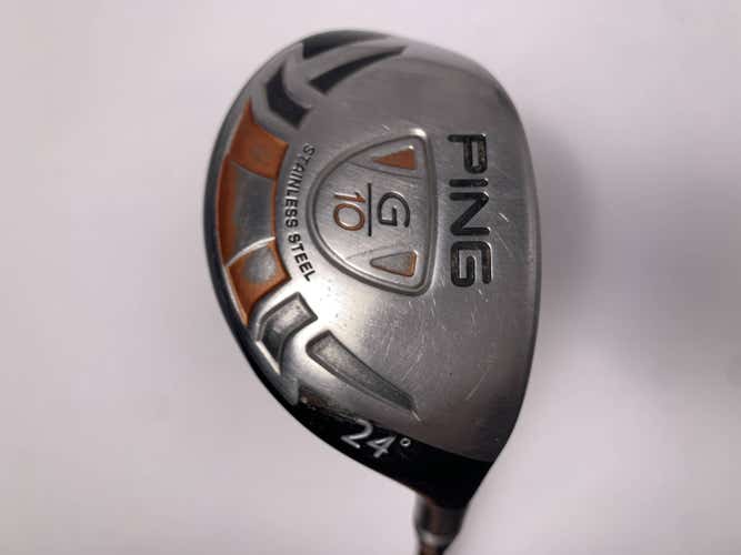 Ping G10 5 Hybrid 24* TFC 129 H Stiff Graphite Mens RH Oversize Grip