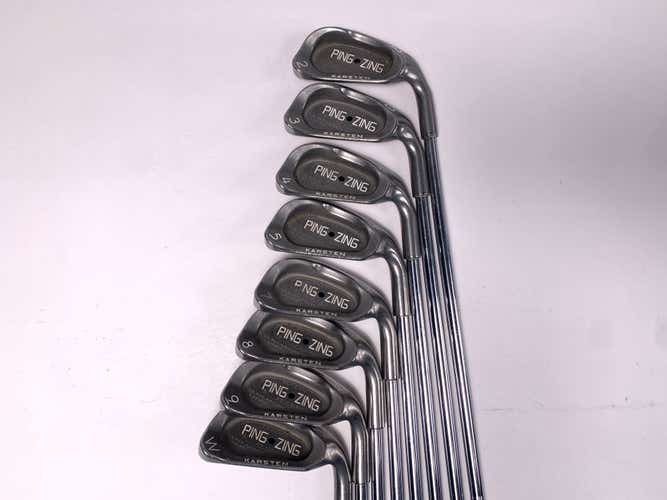 Ping Zing Iron Set 2-PW Black Dot Karsten KT-M Regular Steel Mens RH- No 6i