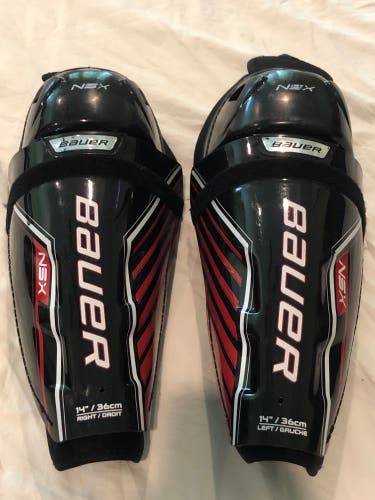 Senior Bauer NSX 14" Shin Pads (Used)