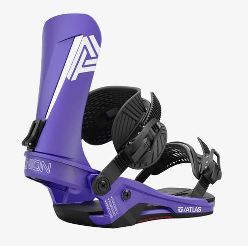 UNION 24/25 ATLAS PURPLE SNOWBOARD BINDINGS LG, NEW