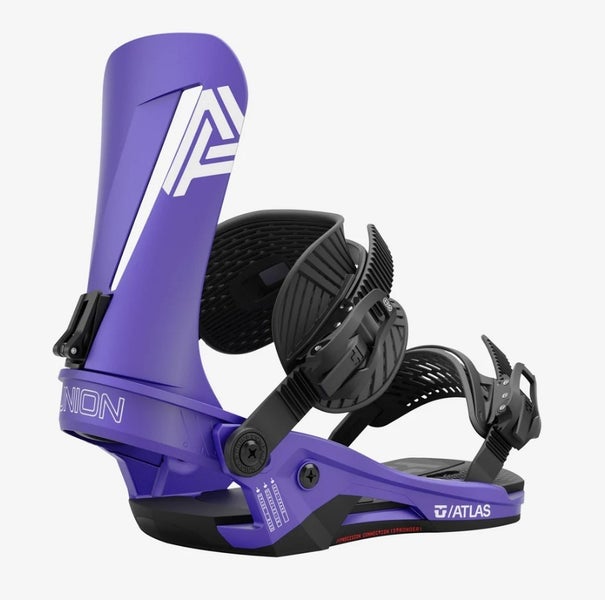 UNION 24/25 ATLAS PURPLE SNOWBOARD BINDINGS LG, NEW