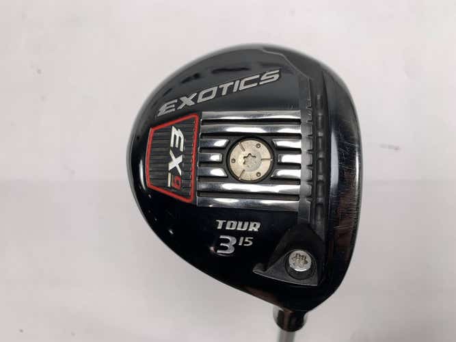 Tour Edge Exotics EX9 Tour 3 Fairway Wood 15* Aldila Rogue 70S Stiff Mens RH