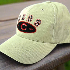 Cincinnati Reds Vintage MLB Beige "EST 1869" NOS Cap (New)