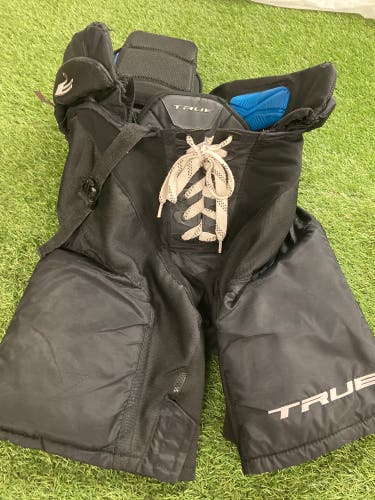 Black Senior Medium True AX7 Hockey Pants (Used)