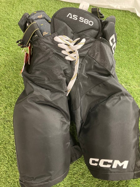 Black Senior Medium CCM Tacks AS 580 Hockey Pants (New)