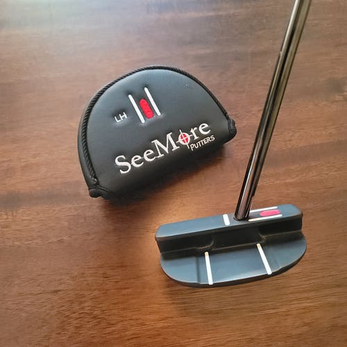 Black 2024 SeeMore Mallet FGP Mallet Left Hand Putter 34" (Used)