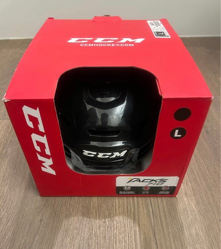 CCM tacks 710 Large Black Helmet Pro stock