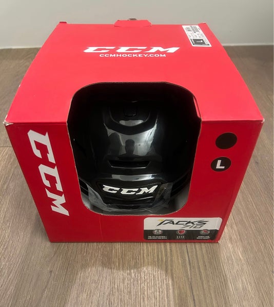 CCM tacks 710 Large Black Helmet Pro stock