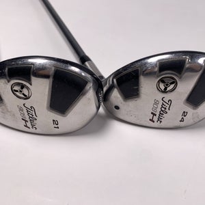 Titleist 909 H 3 & 4 Hybrid Set 21* 24* Mitsubishi Rayon Diamana Blue Mens RH