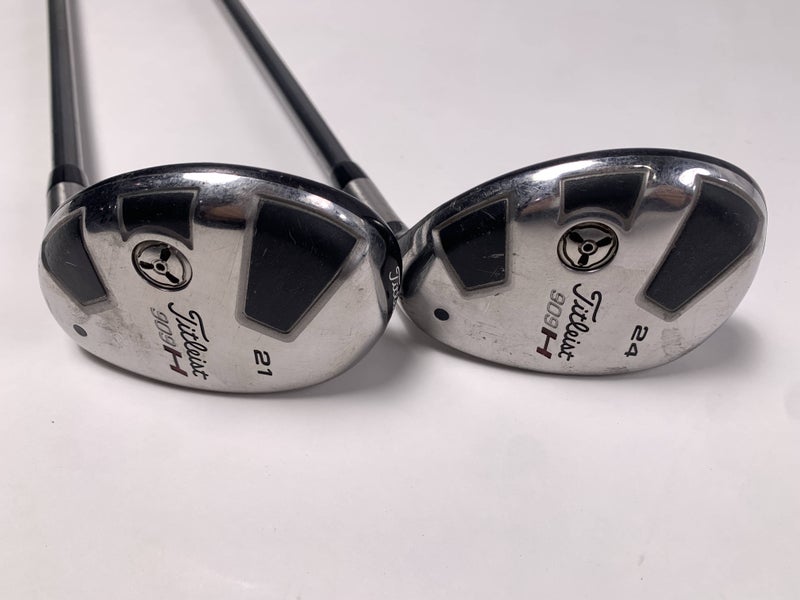 Titleist 909 H 3 & 4 Hybrid Set 21* 24* Mitsubishi Rayon Diamana Blue Mens RH
